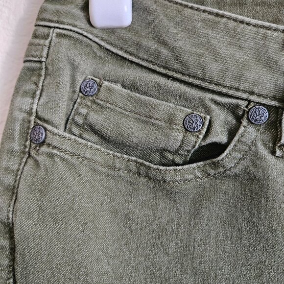 Prana Kayla Cargo Green Jean  - Tapered to Ankle - Size 2/26 - Picture 2 of 6